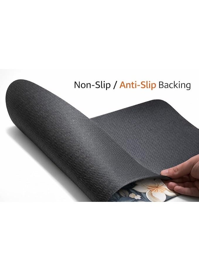 سجادة أرضية مزخرفة مانعة للانزلاق – ناعمة ماصة – للغرف الداخلية والأبواب – متعددة الاستخدام للغرفة، الصالون، المطبخ والحمام - Image 4